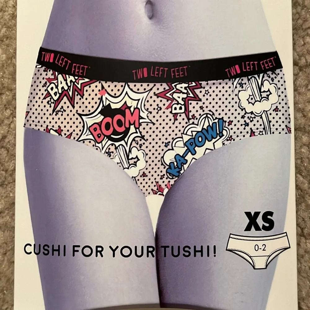 \NWT Two Left Feet COMICON A Women's Cotton Hipsters Underwear